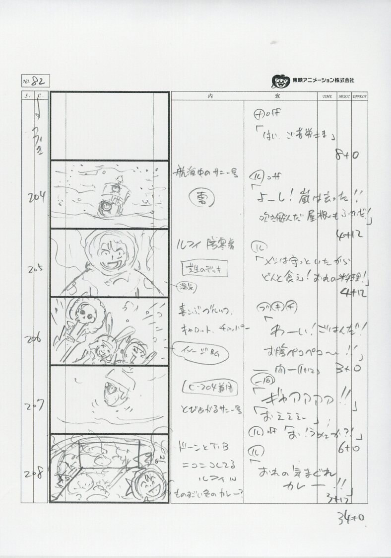 One Piece 絵コンテ