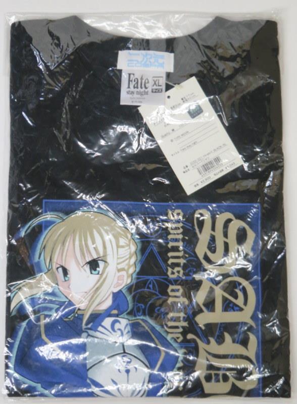 二次元COSPA Fate/stay night コスパ製 セイバーTシャツ 黒 XLサイズ