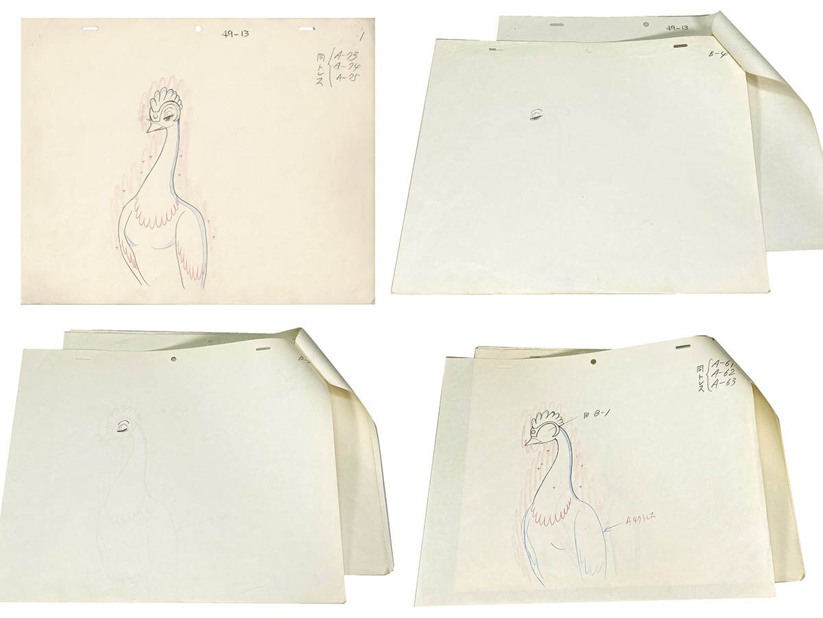 手塚治虫 直筆色紙「火の鳥」保証書あり - サイン、直筆画