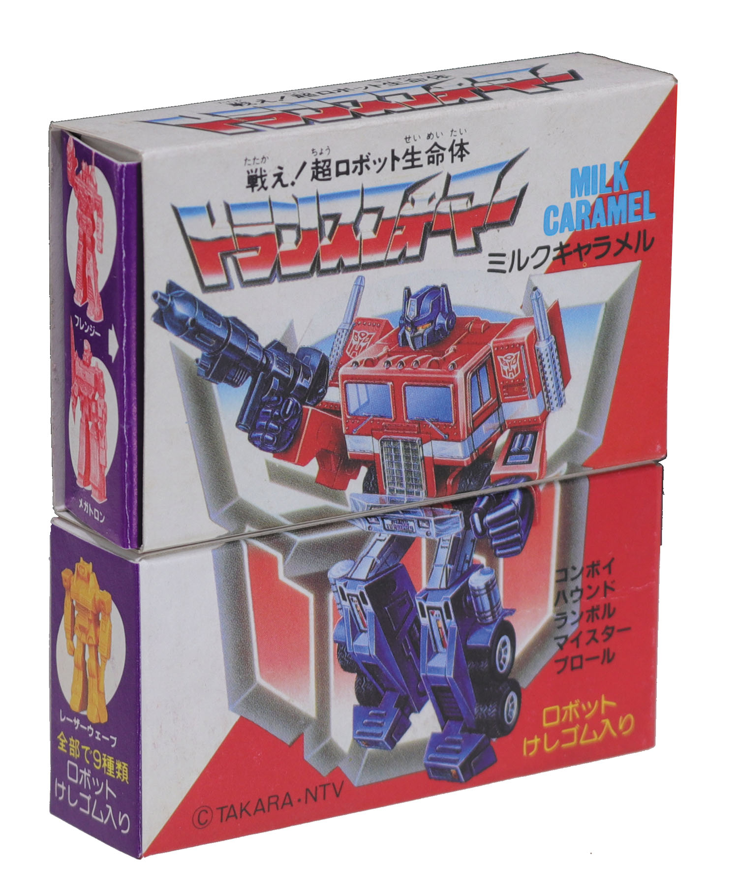 カバヤ食品 戦え！超ロボット生命体 トランスフォーマーミルクキャラメル ロボットけしゴム入り 6個