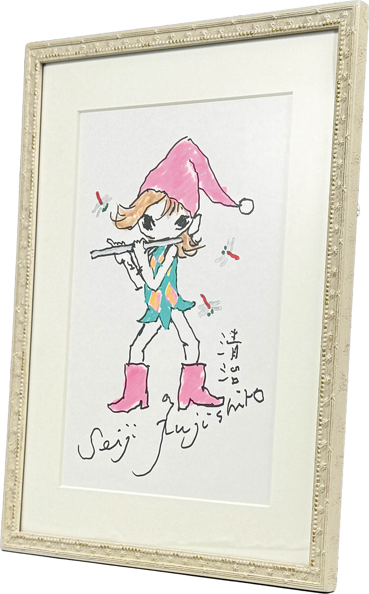 4128] 藤城清治 直筆カラーイラスト