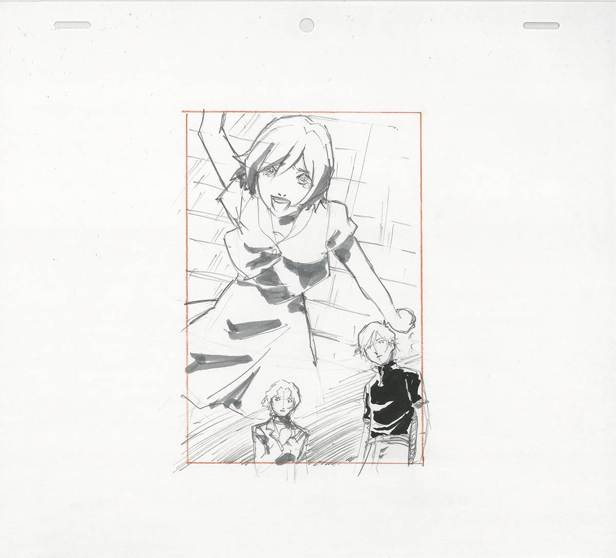 4303] ラーゼフォン 版権ラフ原画 / 直筆:菅野宏紀