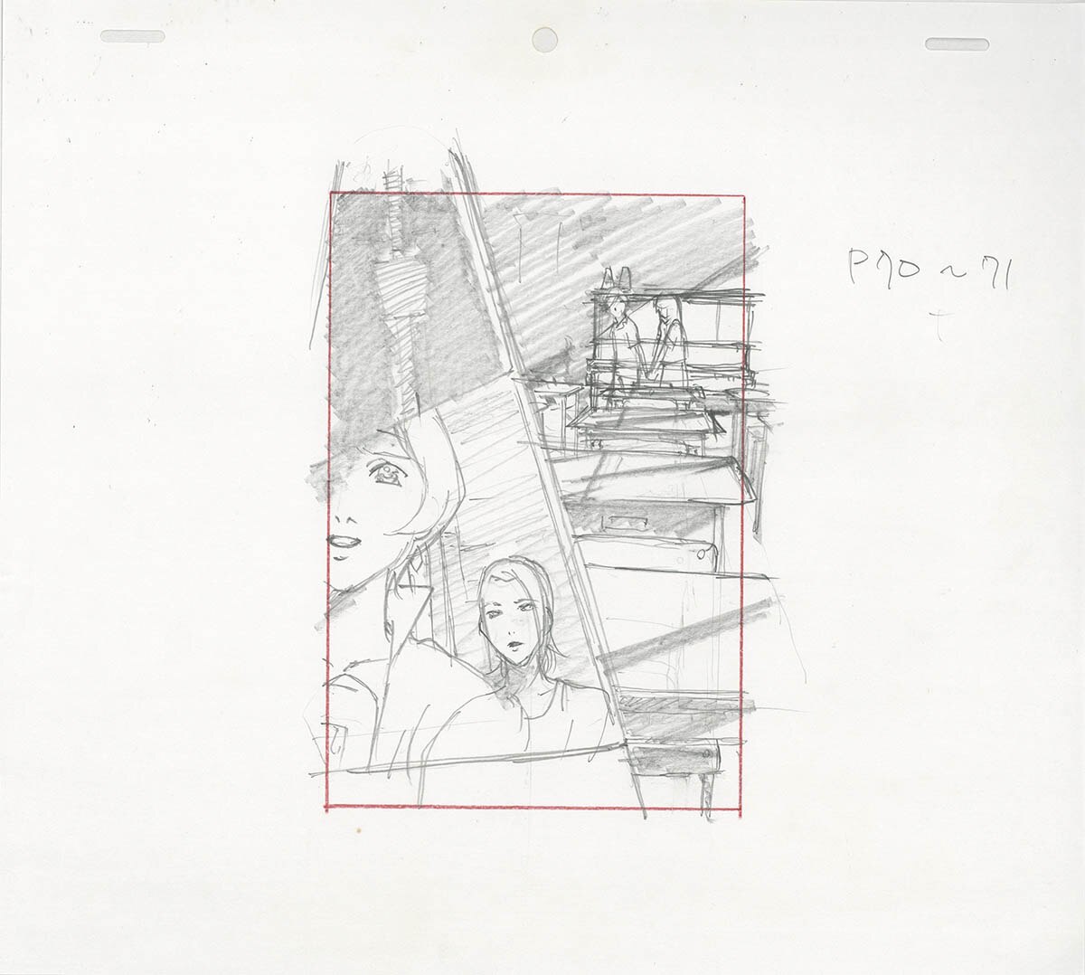 4305] ラーゼフォン 版権ラフ原画 / 直筆:菅野宏紀