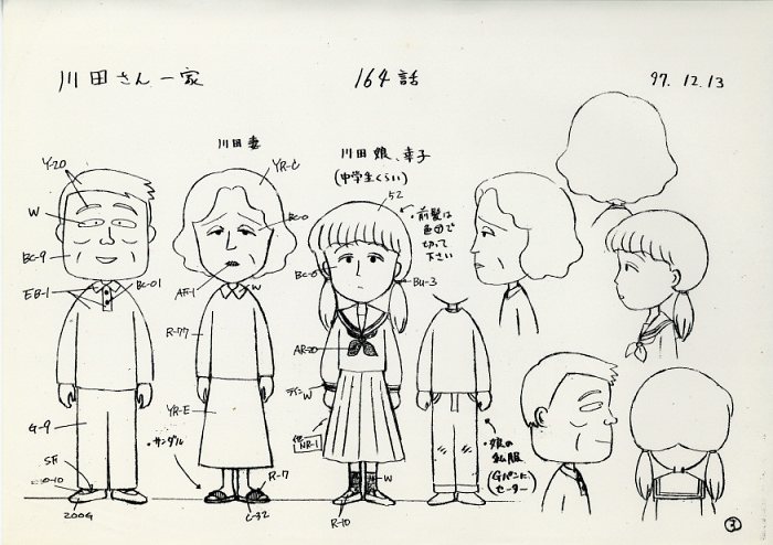 ちびまる子ちゃん 絵コンテ