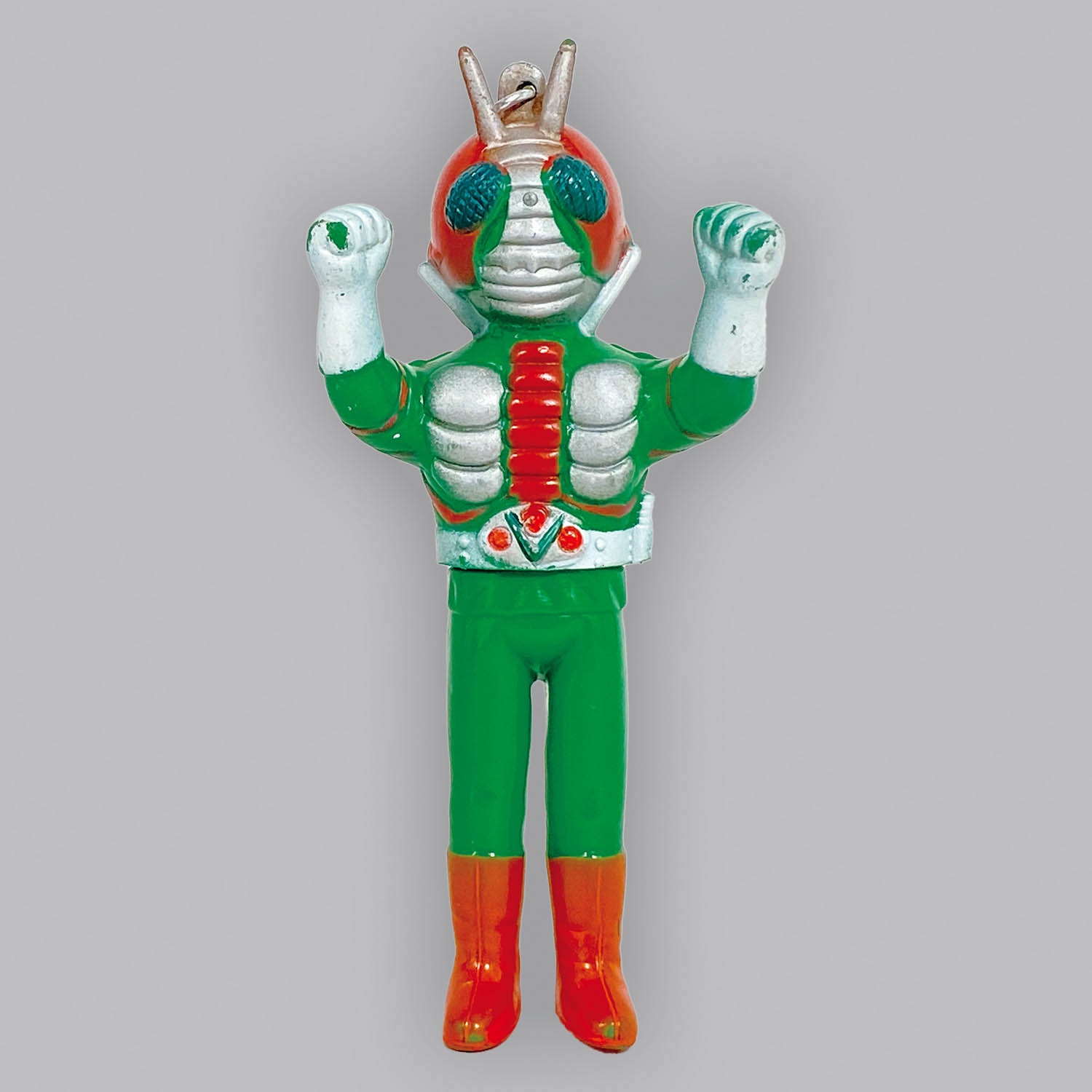 ポピー 仮面ライダーV3 ソフビ，ソフビ ペンダント 当時物 セット