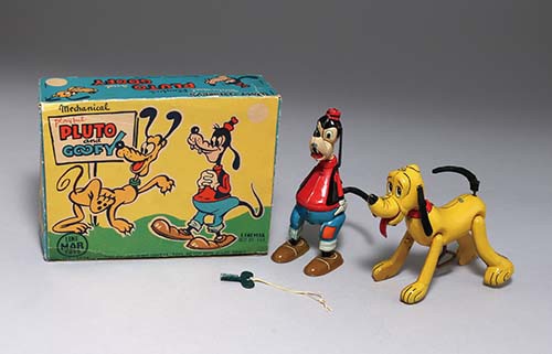 ビンテージ ブリキ製 ディズニー ラインマー社製 プルート ディズニー公式 可動 1950s LINE MAR TOYS ディズニー ブリキのプルート | ブリキのおもちゃ