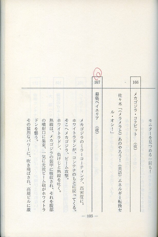 ゴジラ対スペースゴジラ 台本 決定稿 ゴジラVSメカゴジラ 決定稿