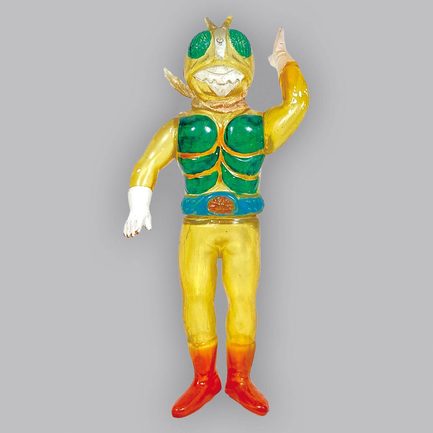 1138] 無版権 仮面ライダーV3 クリア成型 肘曲げ