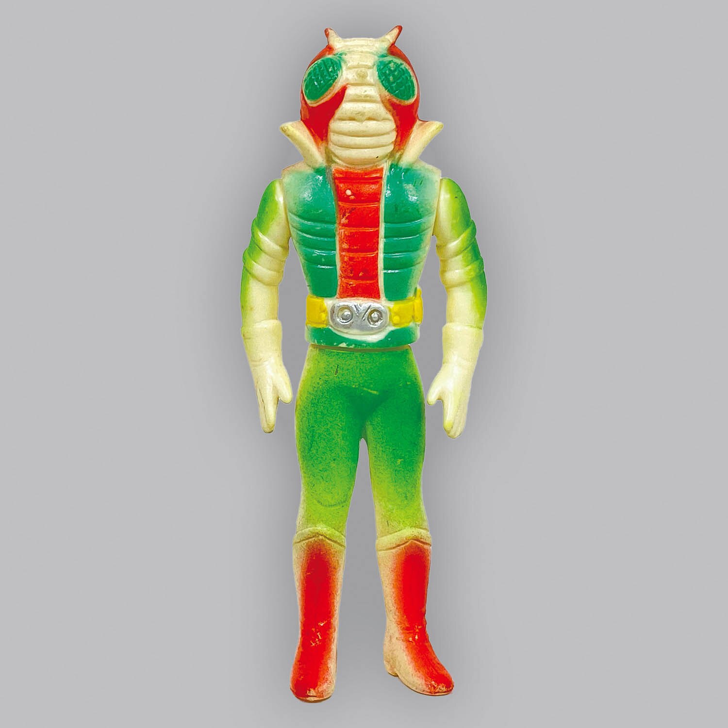 仮面ライダー ソフビ ライダー 無版権 オレンジ 仮面ライダー 面取れ ソフビ ライダー 無版権 オレンジ ソフビ