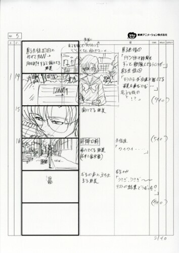 新しいコレクション 激レア 絵コンテ現物 本物 美少女戦士セーラームーンr コミック アニメグッズ Kgyjuiab