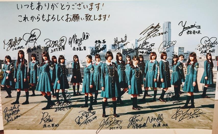 欅坂46 メンバー全員サイン入り サイレントマジョリティーポスター 抽 