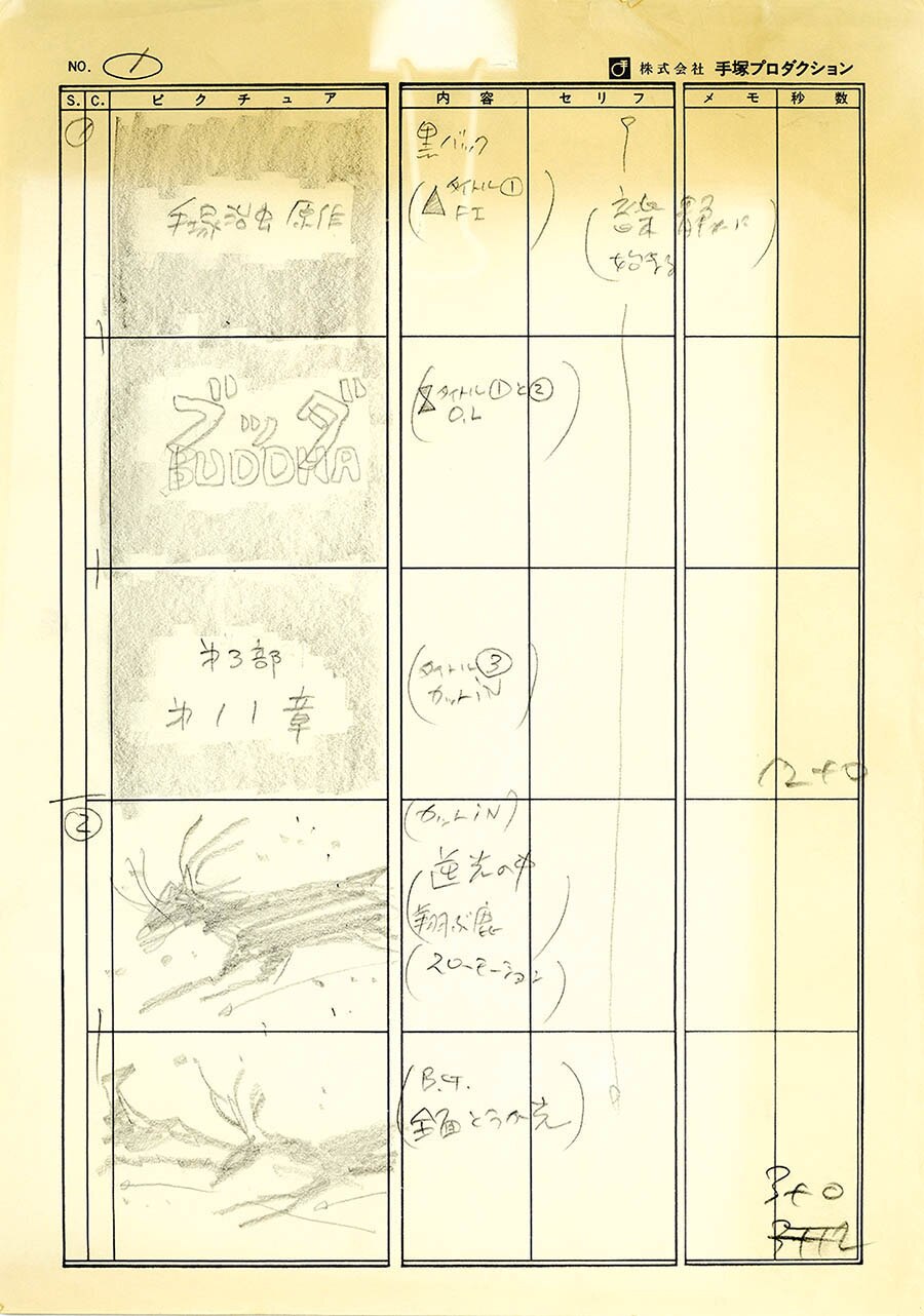 Theater Buddha Part 3 Hand-Drawn Storyboard