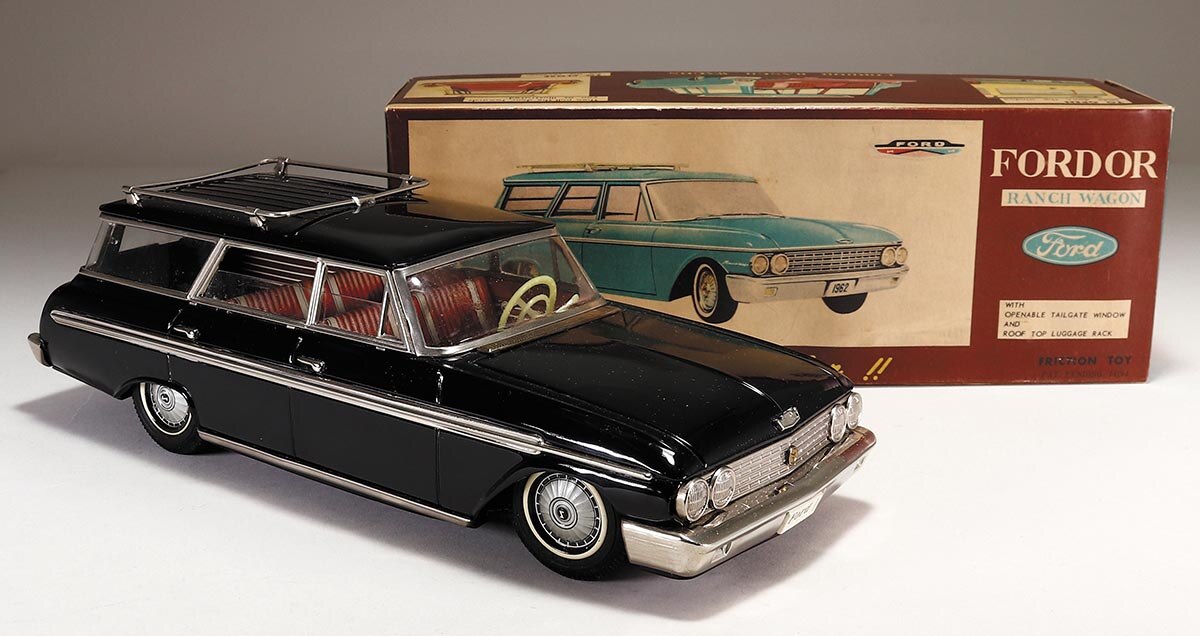 【格安saleスタート】 アサヒ玩具 フォード ランチワゴン（黒） 自動車