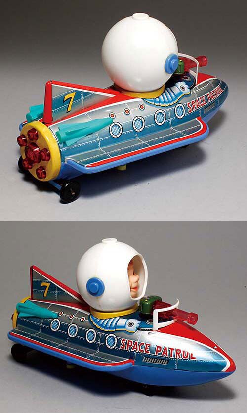 ブリキ　おもちゃ　スペースパトロール　箱付き マスダヤ/日本製 スペースパトロール (SPACE PATROL) 箱付