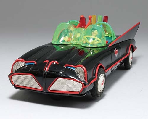 バットモービル　アオシン製　電動ブリキ ミステリーアクション　 可動品 バットモービル アオシン製 電動ブリキ ミステリーアクション 可動品