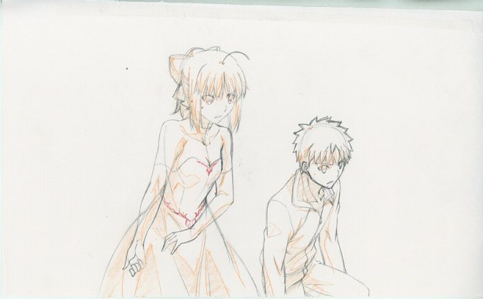 Fate Stay Night フェイト ステイナイト ラフ原画