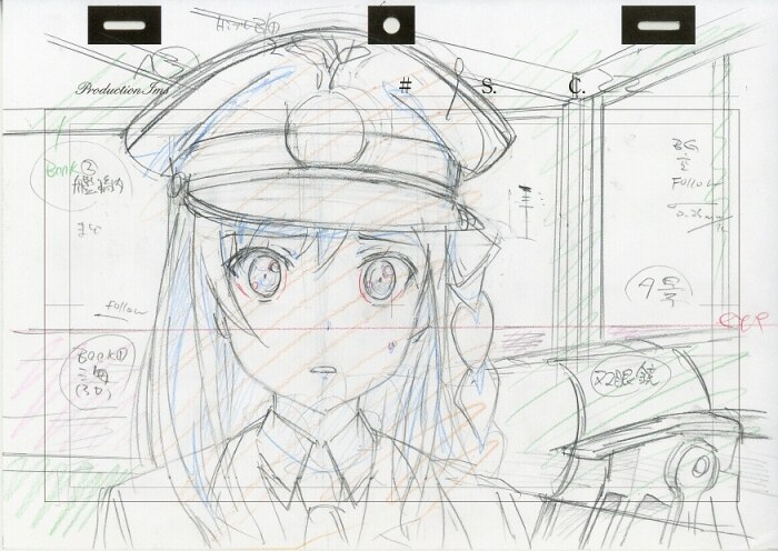 ハイスクール・フリート ラフ原画