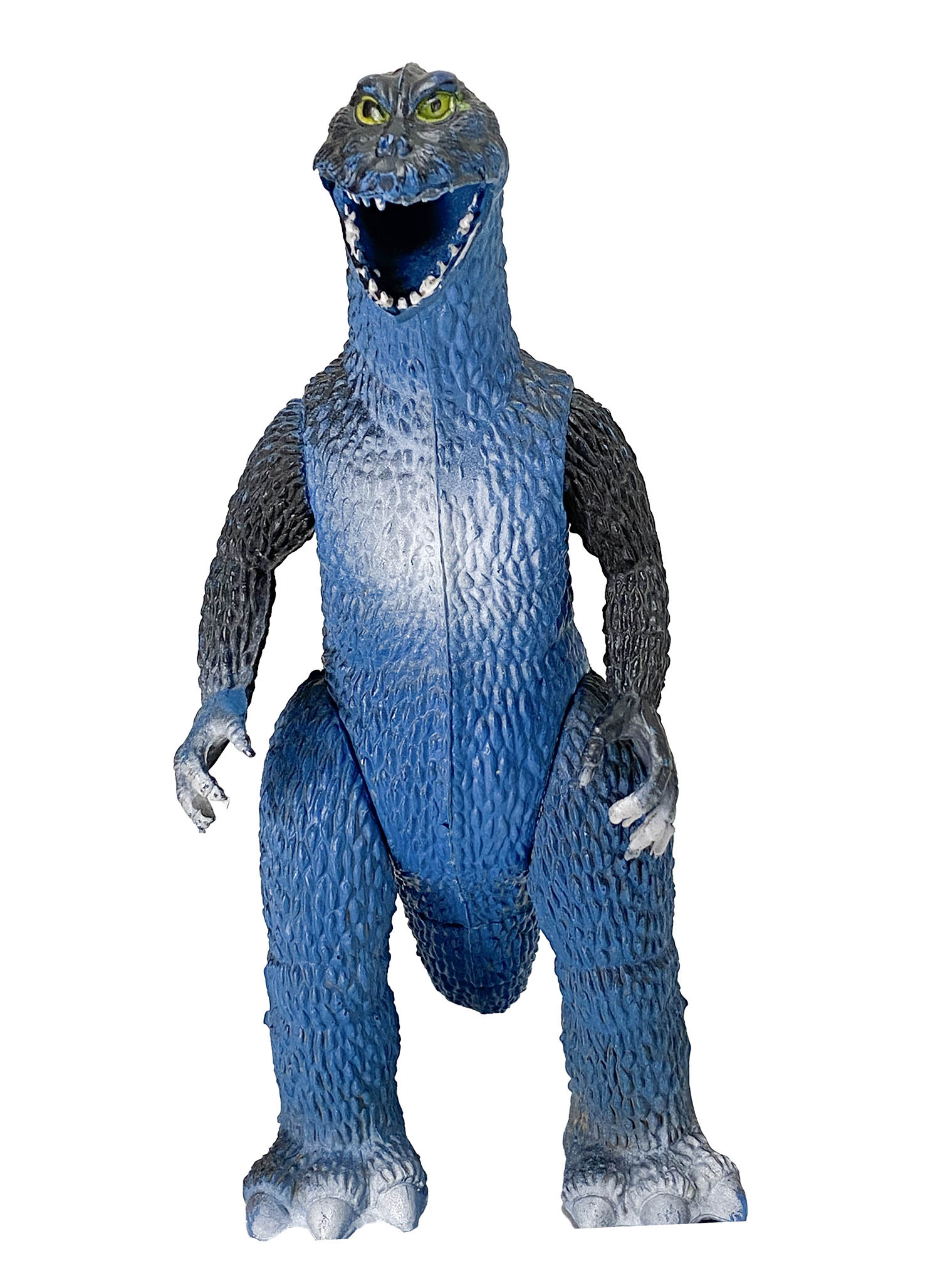 ゴジラ風人形 青成型 白黒塗装