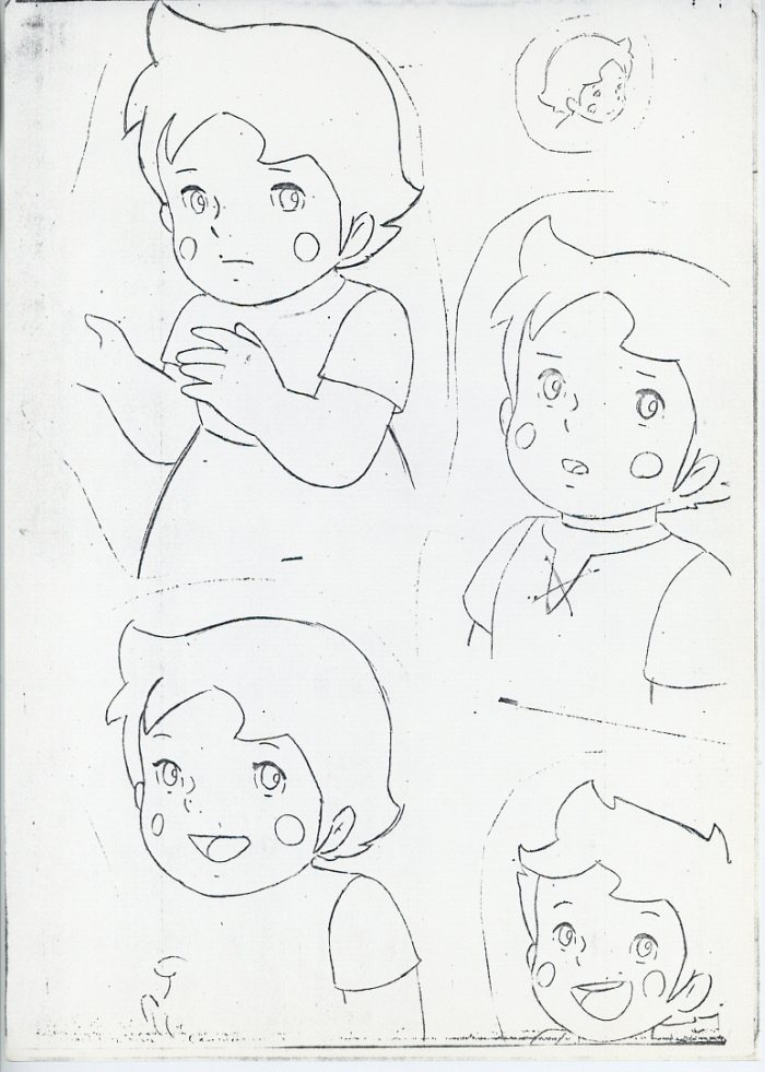 アルプスの少女　ハイジ　原画 アルプスの少女ハイジ 原画コピー