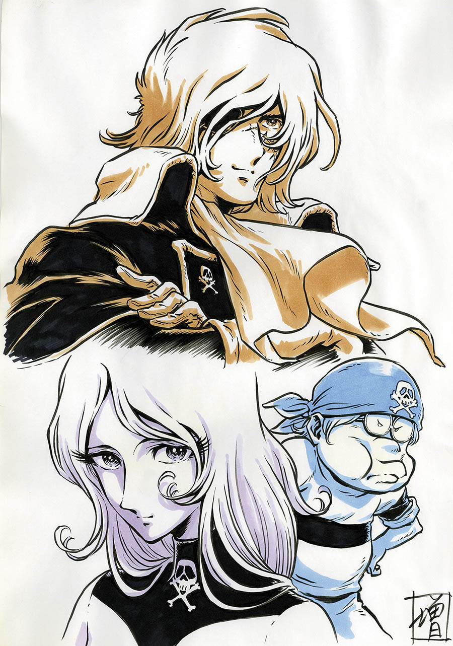 松本零士999 Story Of Galaxy Express 999 イラスト