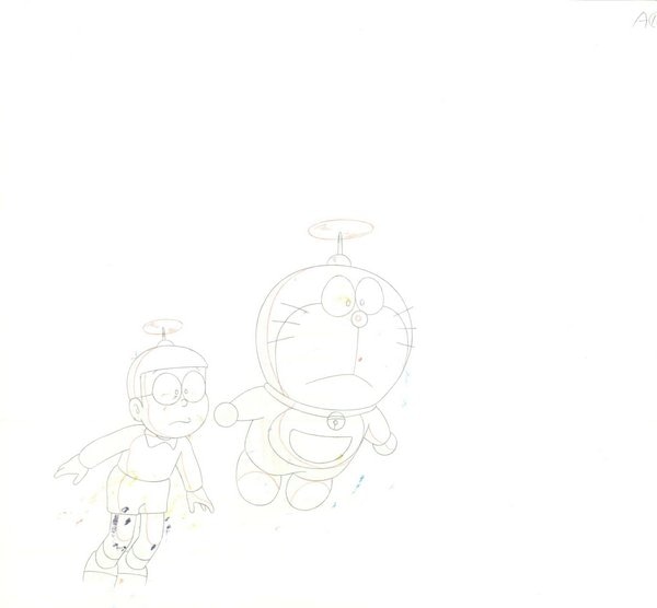 ドラえもん 第2作第1期 ドラえもん のび太 セル画 ドラえもん 第2作第1期 ドラえもん のび太 セル画