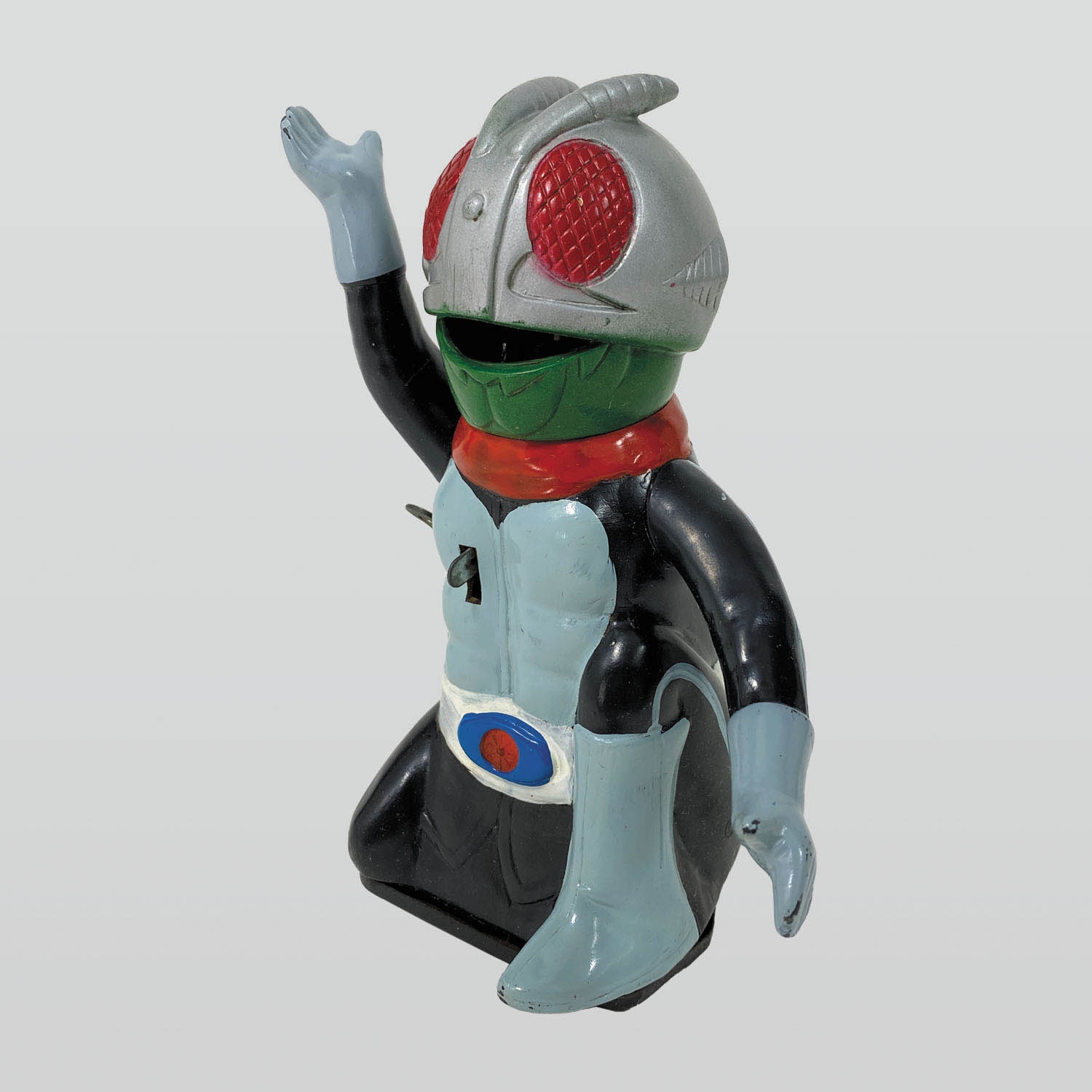 発火仮面ライダー　ヨネザワ　ゼンマイ  レア・当時物　ソフビ 発火仮面ライダー ヨネザワ ゼンマイ レア・当時物 ソフビ 発火
