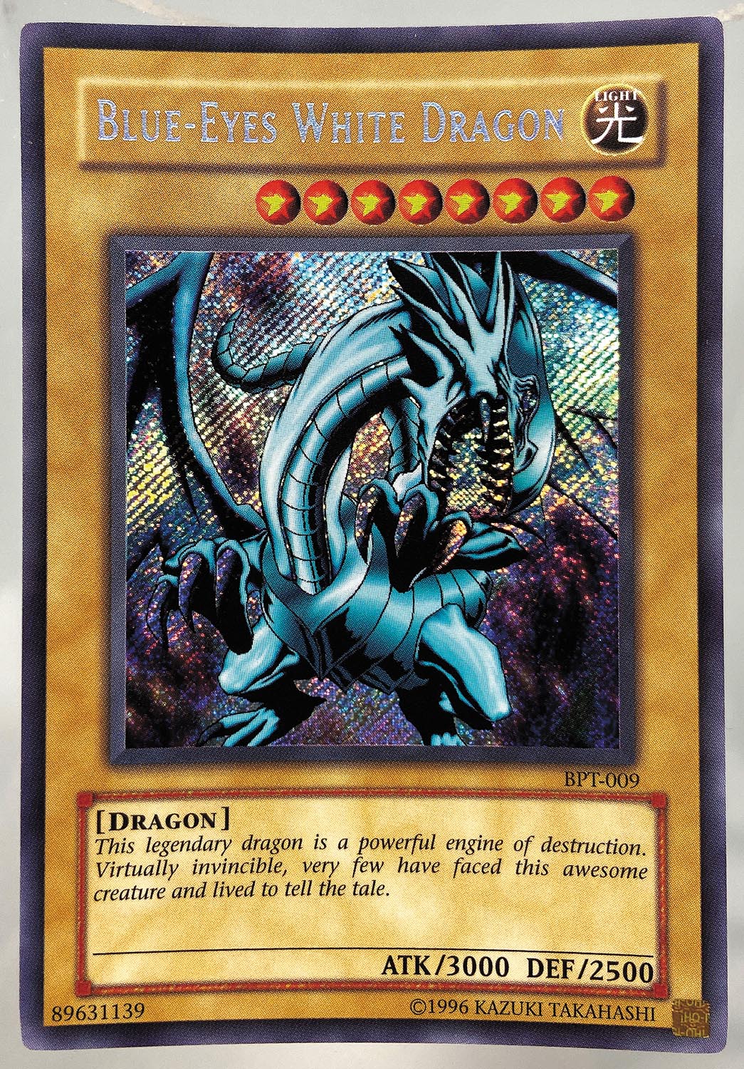 YuGiOh! Card BLUEEYES WHITE DRAGON Secret [BPT009]
