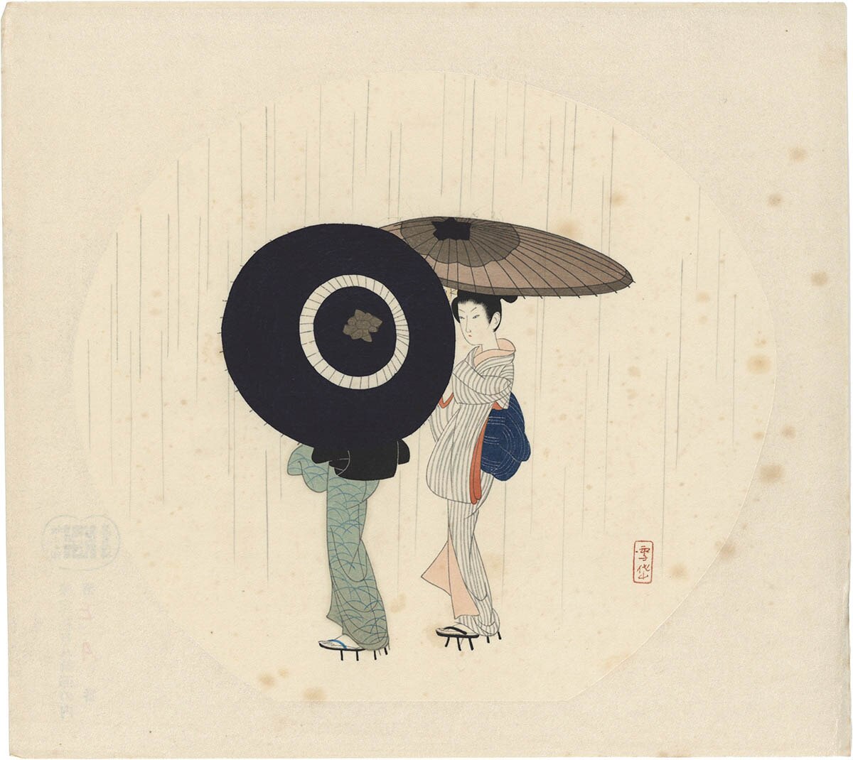 8801] 小村雪岱「うちわ絵八佳 8枚揃 版画作品」