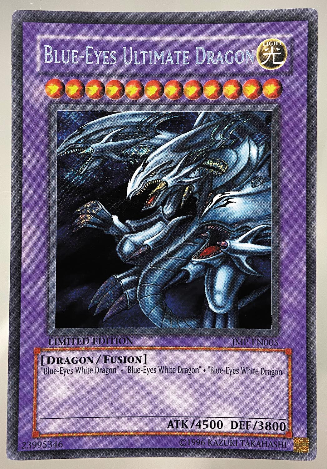 6208］ 遊戯王カード BLUE-EYES ULTIMATE DRAGON シークレット［JMP