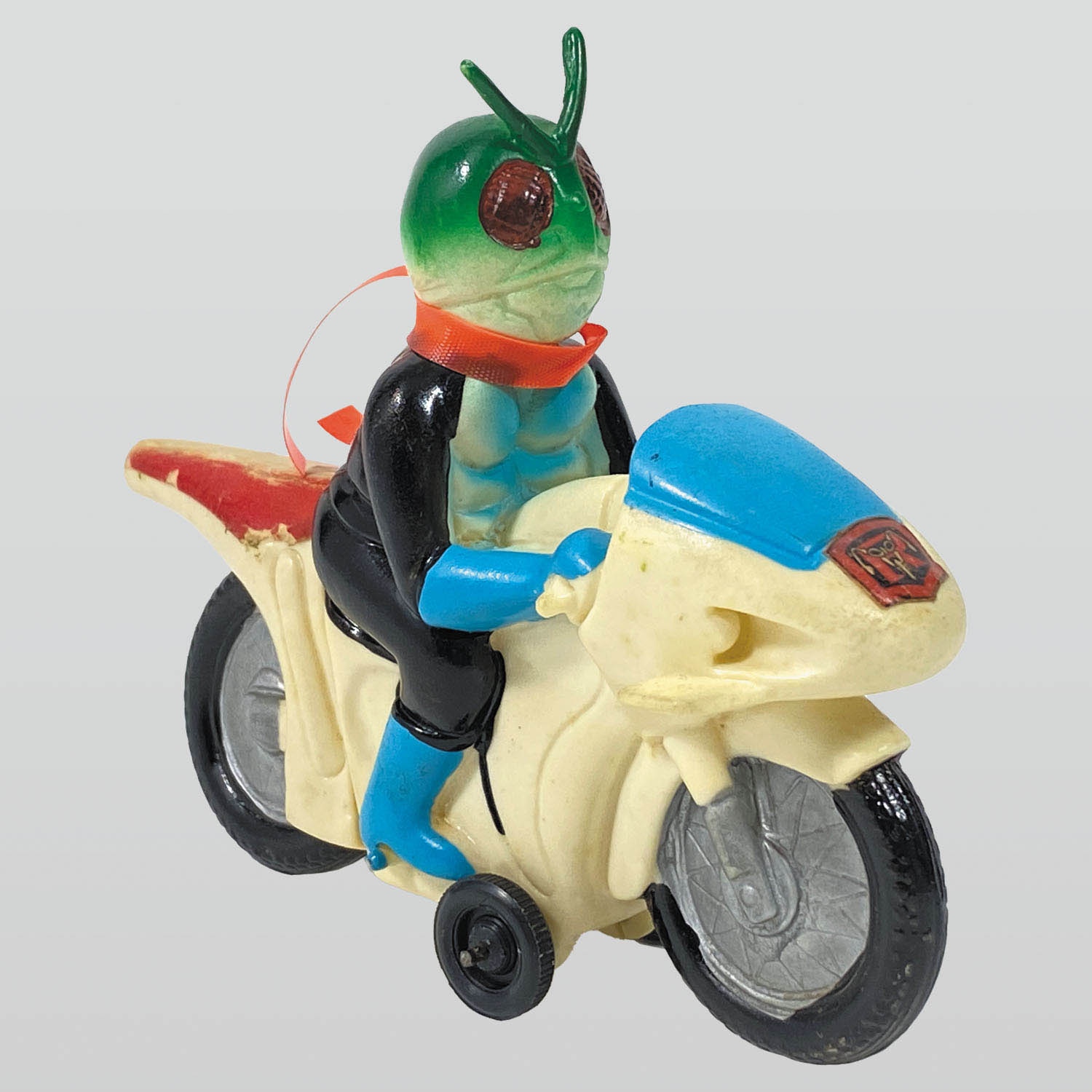 当時物　仮面ライダー ソフビ　サイクロン号 Yahoo!オークション - 仮面ライダー サイクロン号 ソフビ 当時物 仮面