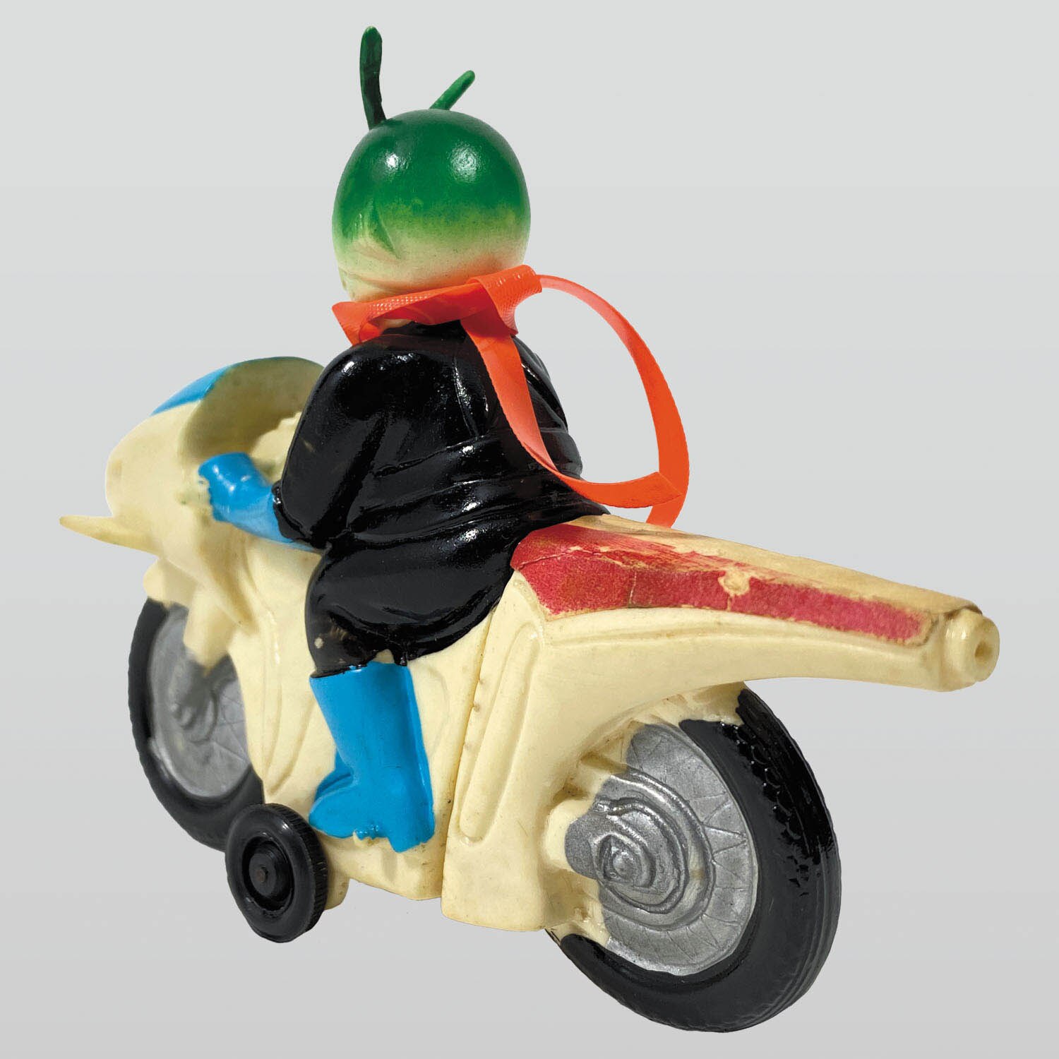 仮面ライダー 当時物風 ソフビ（珍品緑色）サイクロン号おまけ