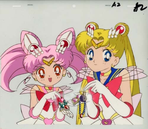美少女戦士セーラームーン CM用セル セーラームーン/ちびムーン