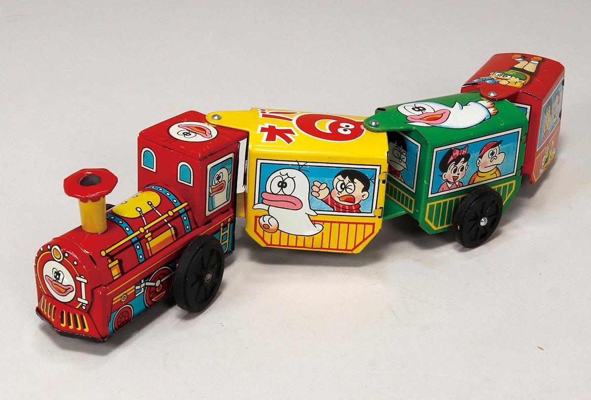 Yahoo!オークション 玩具 オバQ機関車 ブリキ製 小学館 タカトク