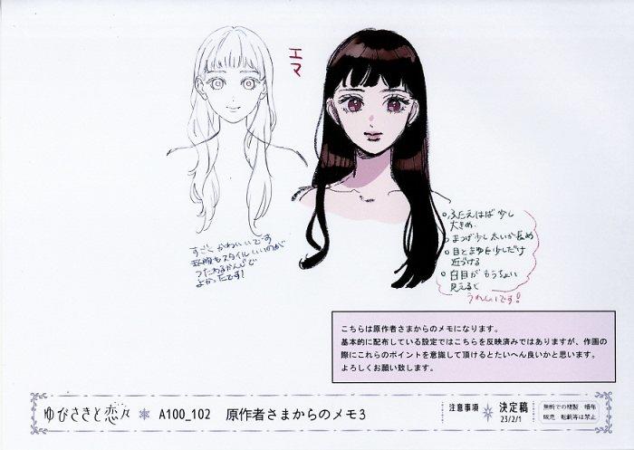 ゆびさきと恋々 設定[制作素材]