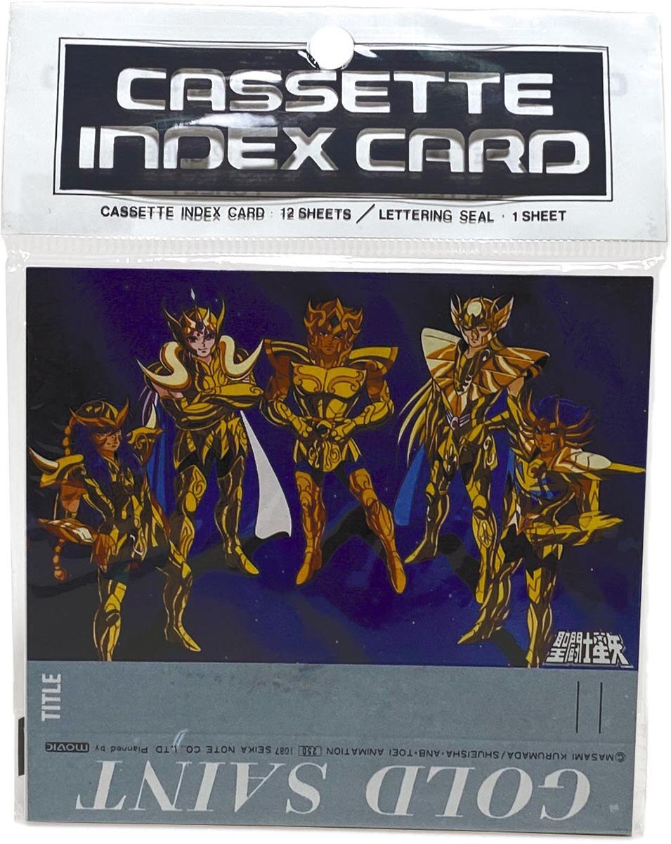 セイカノート 聖闘士星矢 カセットインデックスカード