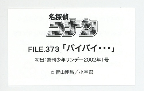 複製原稿 名探偵コナン FILE.373 バイバイ…