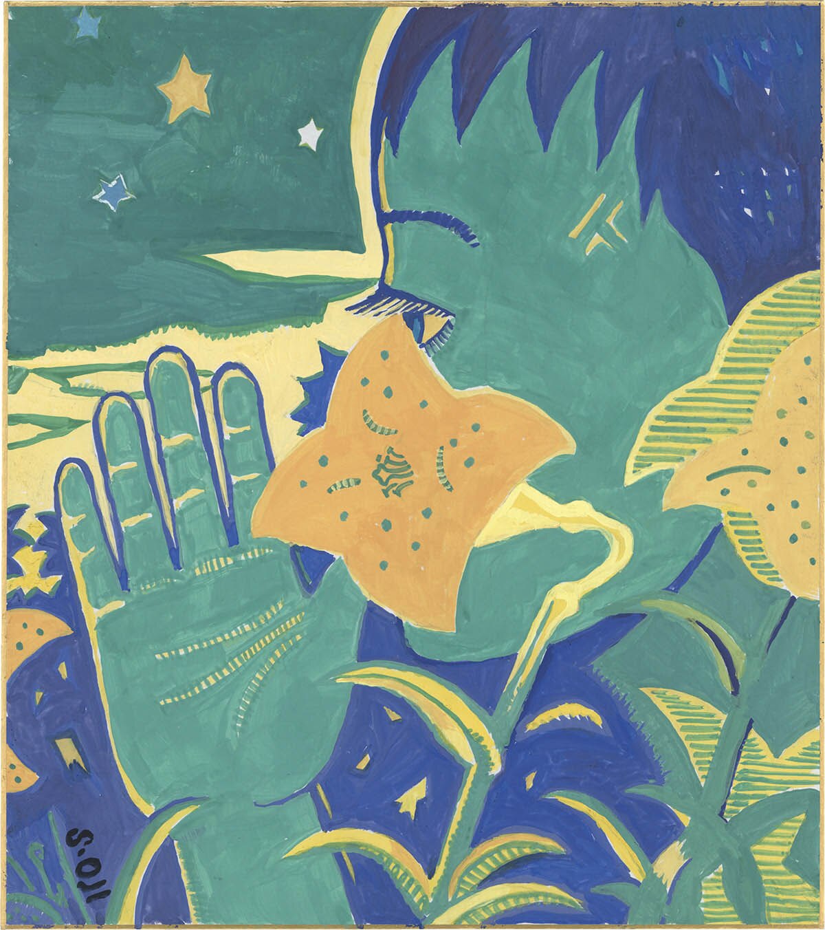 鈴木翁二 直筆イラスト色紙 【公式通販】