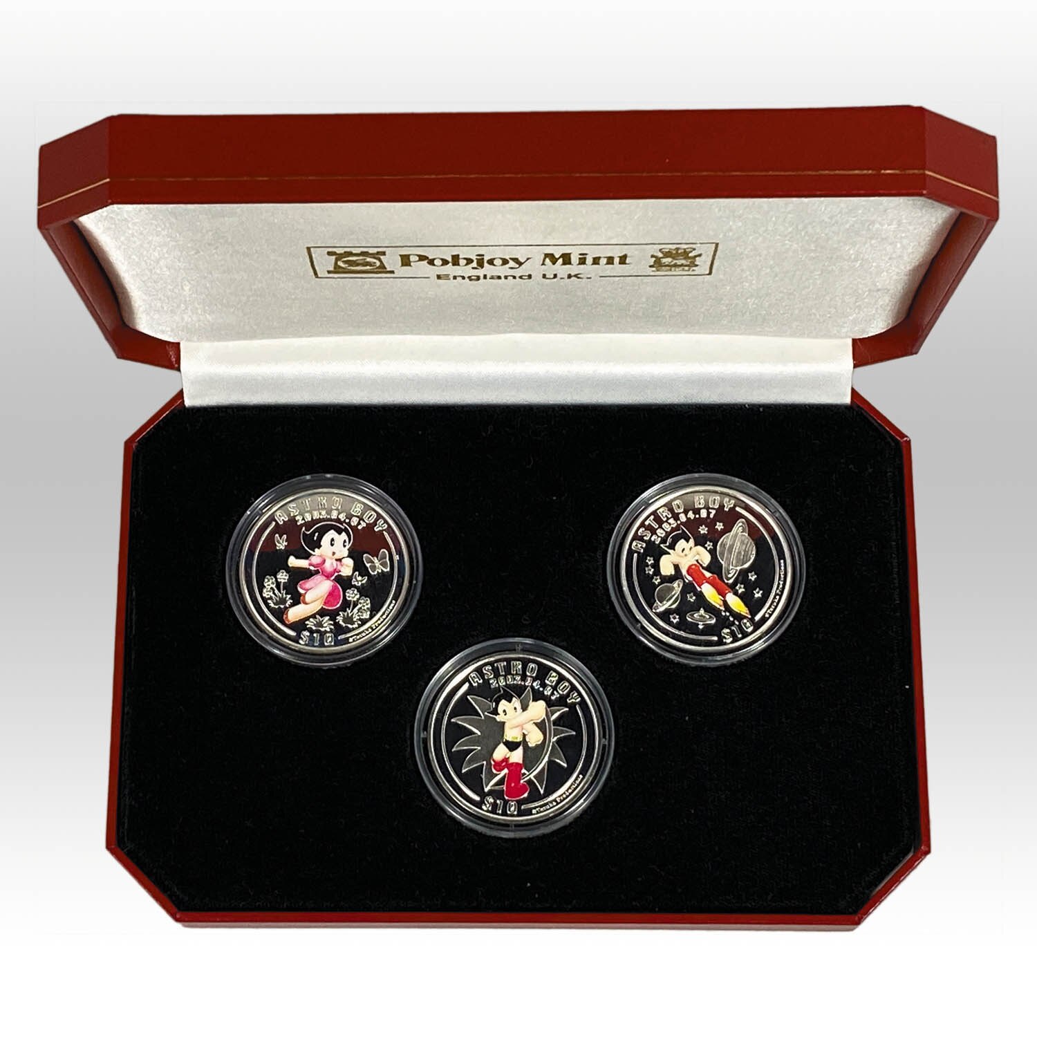 1713] アトム生誕記念 クラウン銀貨 3枚セット