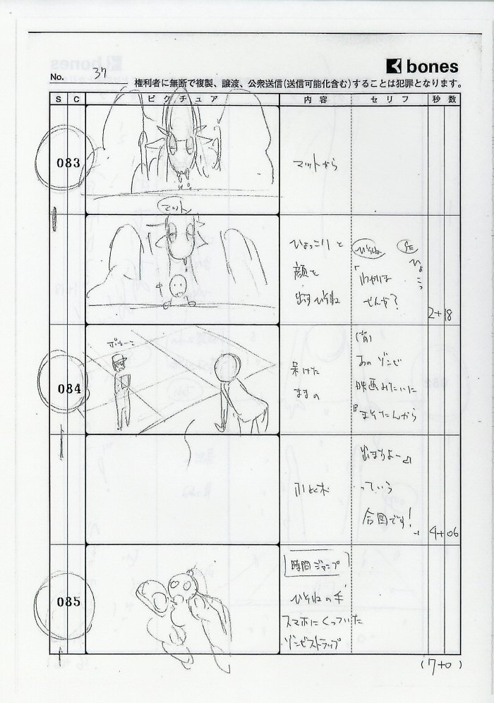 ひそねとまそたん 絵コンテ・設定