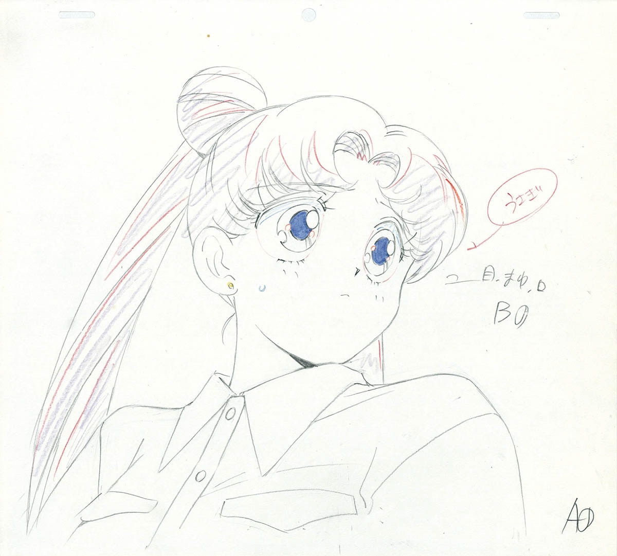 ☆ 貴重品セーラームーン ☆伊藤郁子直筆レイアウト修正画3点
