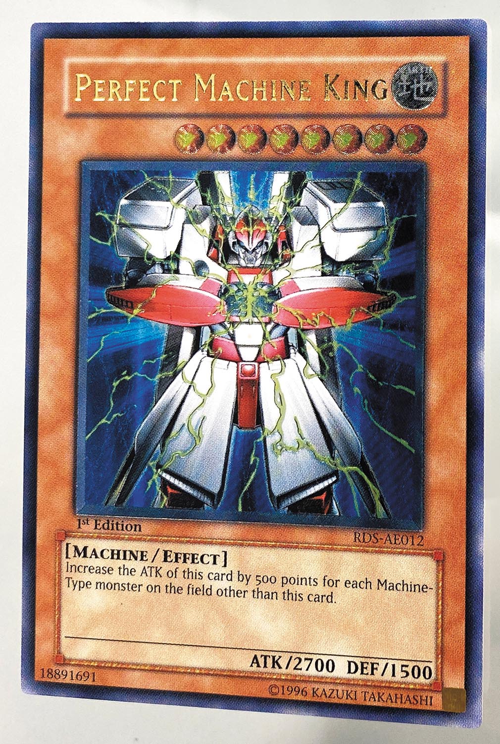 Yu-Gi-Oh! Card PERFECT MACHINE KING (Asia Version) Relief [RDS-AE012]