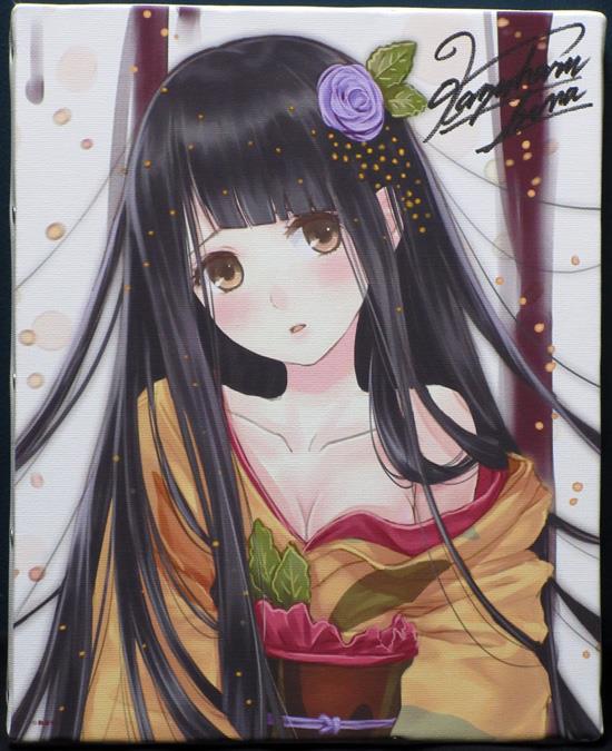 直筆サイン入りカラー複製イラスト 和遥キナ 華 PG-11205