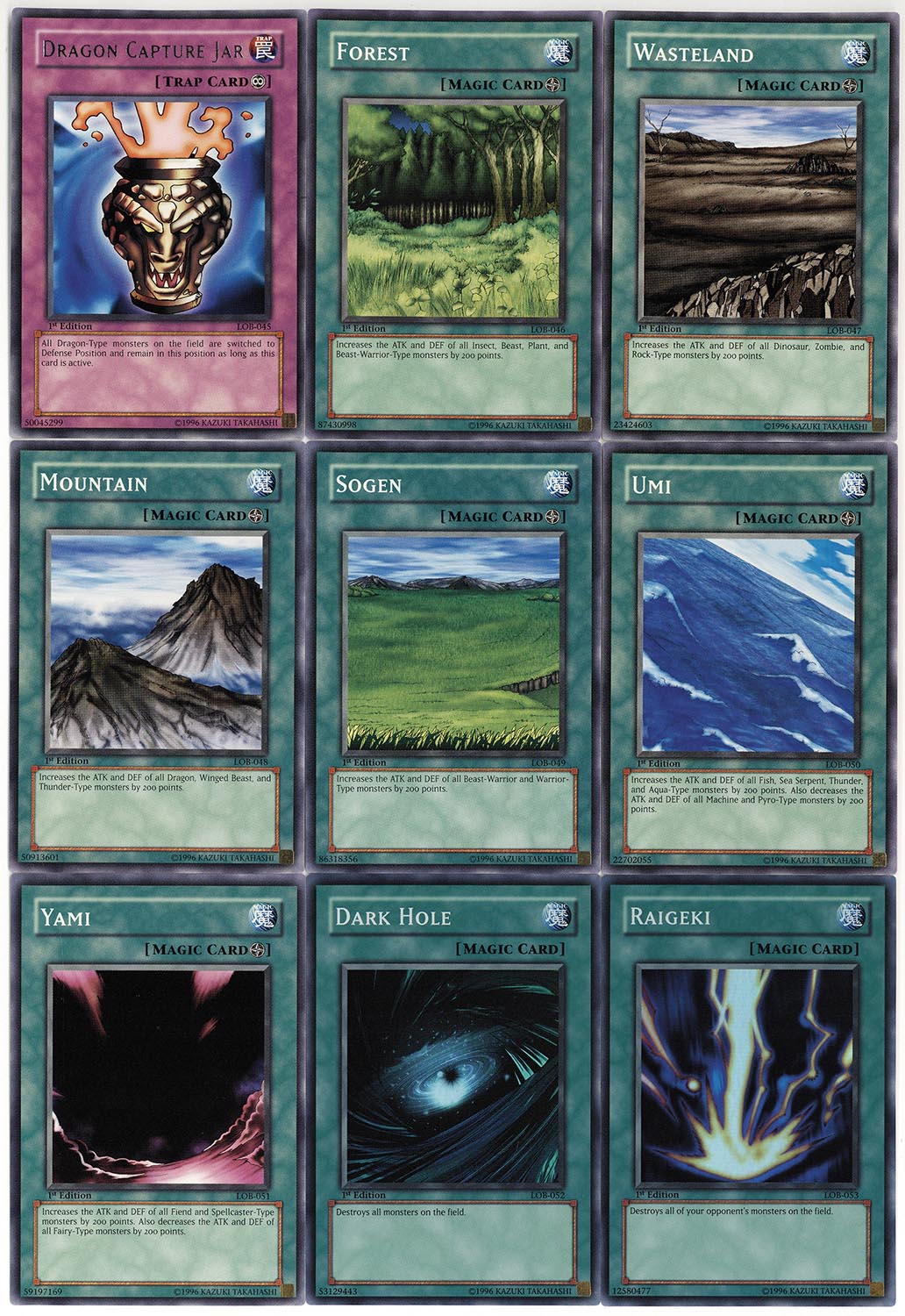 6281］ 遊戯王カード LOBアジア版全126種セット