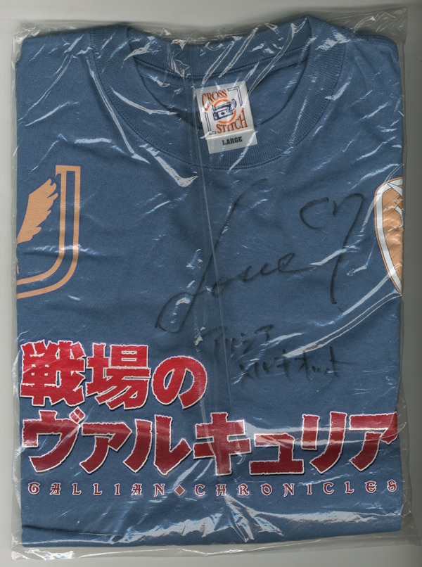 PG-7743]戦場のヴァルキュリア 直筆サイン入りTシャツ 井上麻里奈
