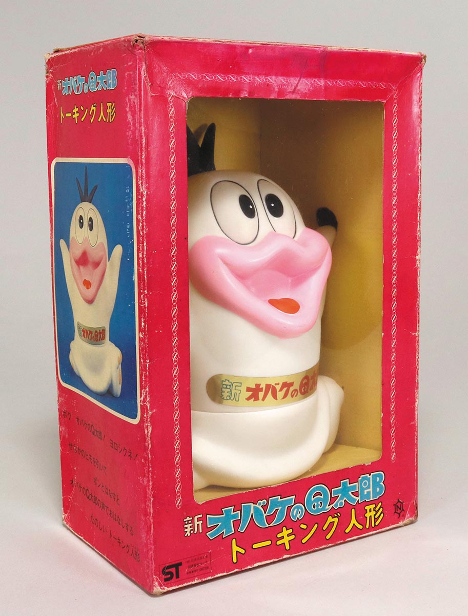 当時物中嶋製作所オバケのQ太郎ドロンパソフビ人形 中嶋製作所 オバQ ピー子 O次郎 ドロンパ セット