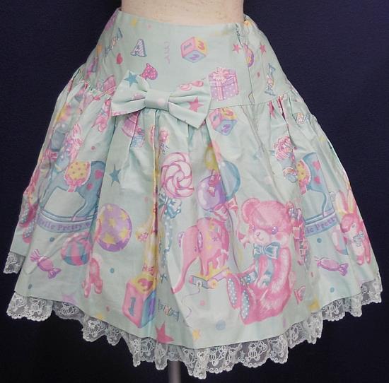 Angelic Pretty/TOY PARADE / low waist skirt / mint