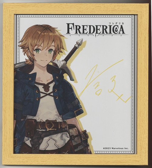 島崎信長 直筆サイン入りカラー複製色紙「FREDERICA」