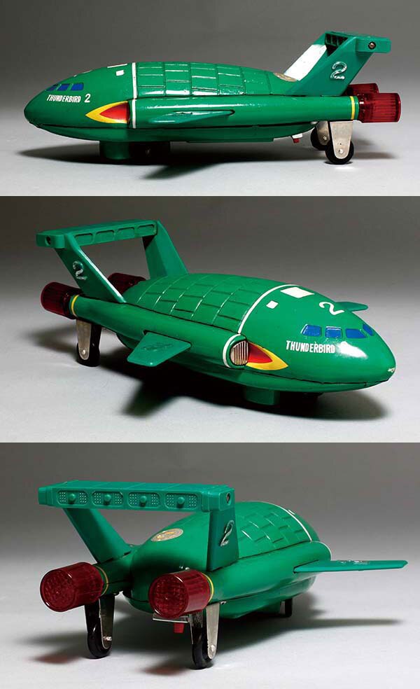 ジャンク 1960年代 当時物 電動ノンストップ サンダーバード2号 アオシマ ジャンク 1960年代 当時物 電動ノンストップ サンダーバード2号