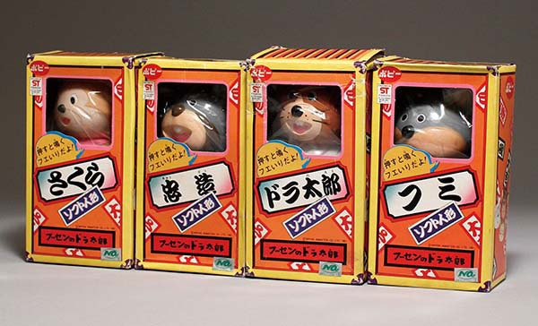 ポピー 日本 フーセンのドラ太郎 ソフビ人形4体セット 箱付