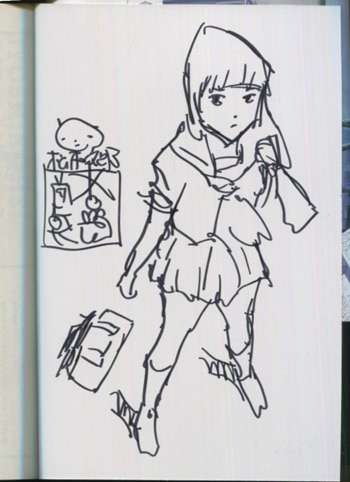 松本次郎 直筆イラストサイン本 女子攻兵 7巻